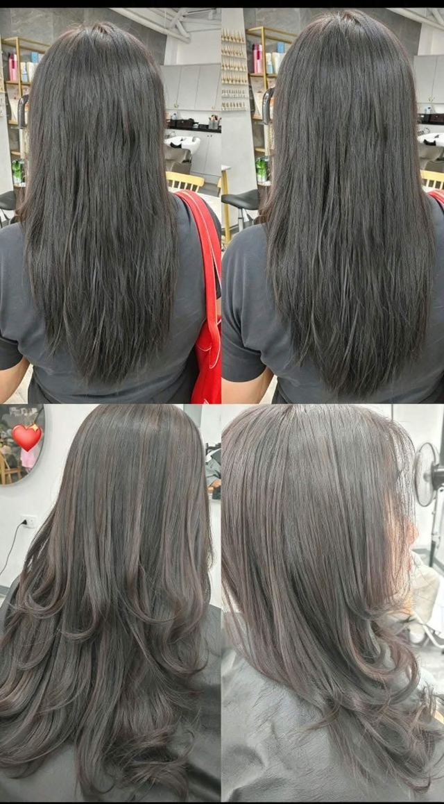 Before & after at 오월에 salon