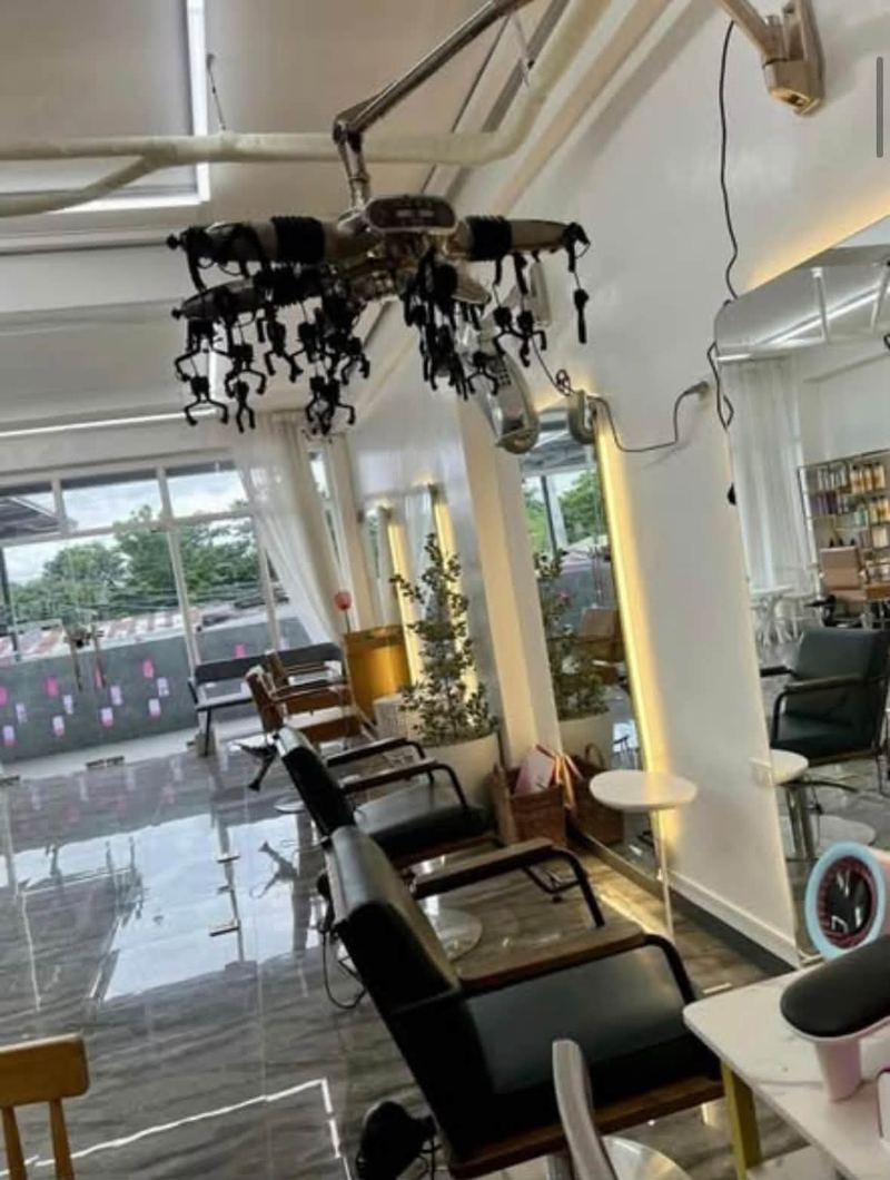 Korean digital perm machine, 오월에 salon in Angeles City
